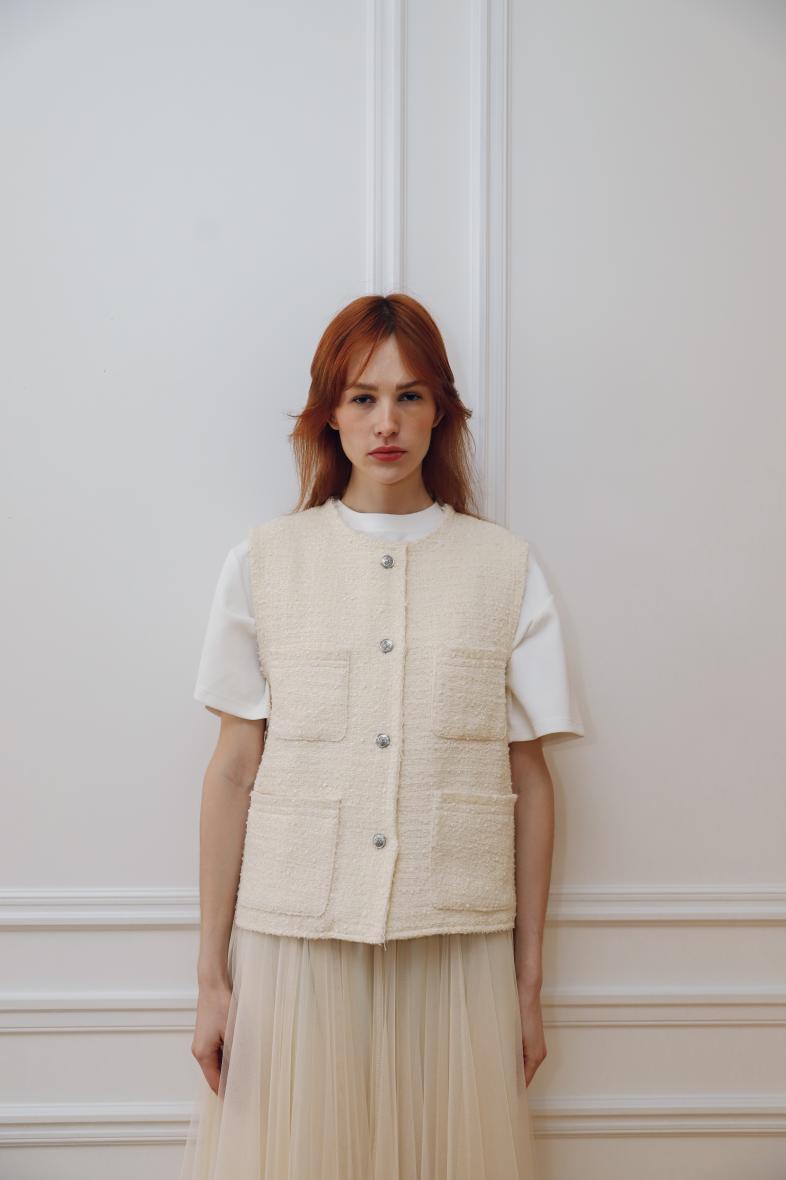gilet Tweed