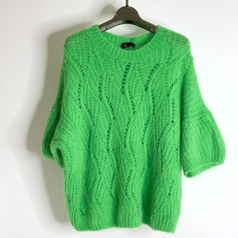 pull torsadé manche courte