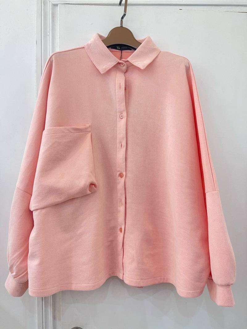 chemise effet daim