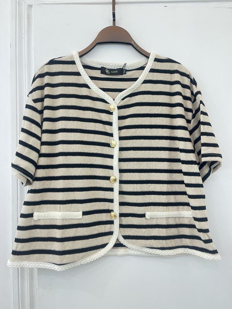 Sponge Short Sleeves Top