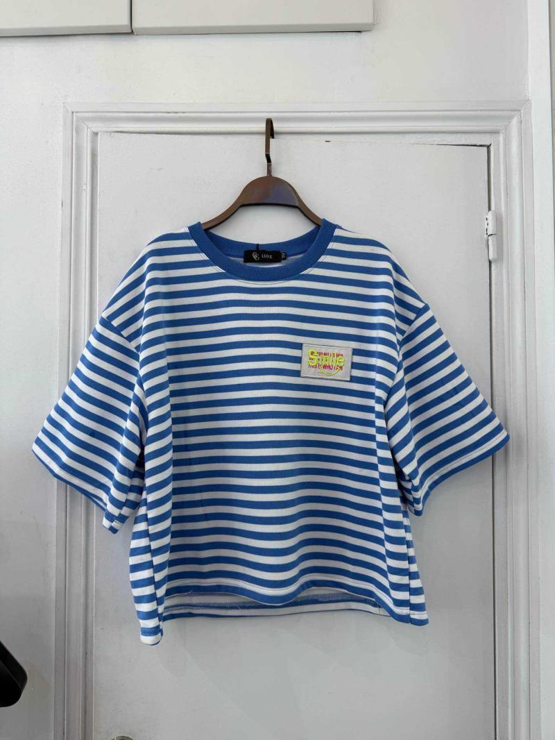 Stripped Tee With Patch