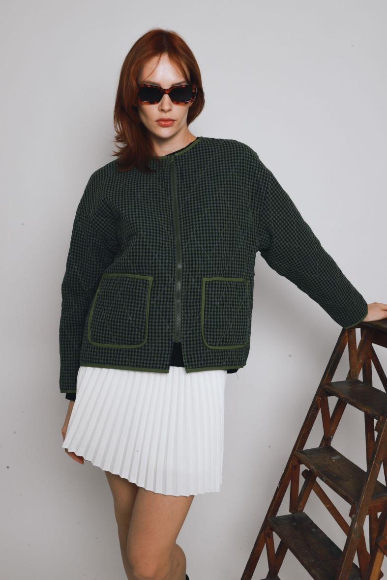 Veste Matelassée Vichy